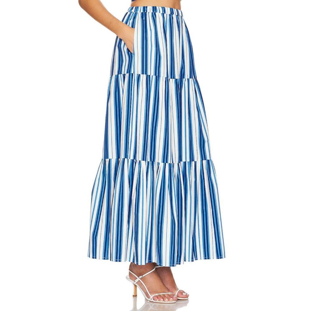 Revolve Solid & Striped Addison Midi Skirt In Mar… - image 6